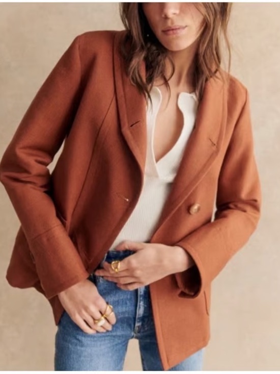 Sezane Jackets & Blazers - Sezane Alvin Jacket Hazelnut - Size 2